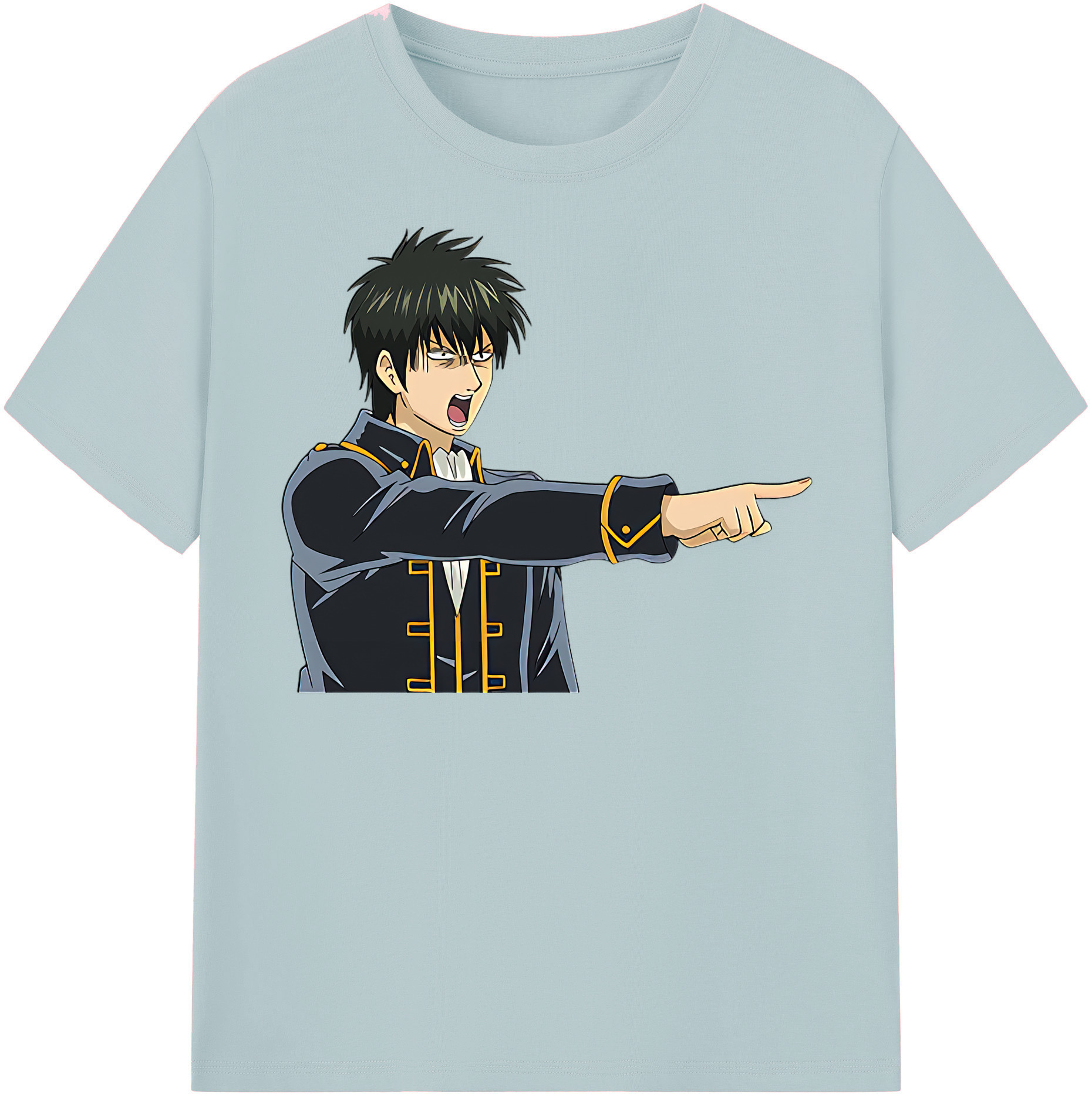 （画像用） ぎんたま 坂田銀時（さかたぎんとき） 神楽 志村新八（しむら しんぱち） GINTAMA Sakata Gintoki Kagura Shimura Shinpachi 綿100％半袖Tシャツ（フロントプリント）